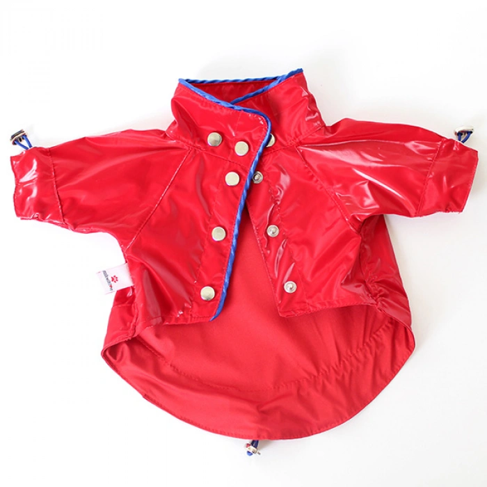 Astarsız Kapüşonlu Yağmurluk - Kırmızı XS,S,M,L,XL