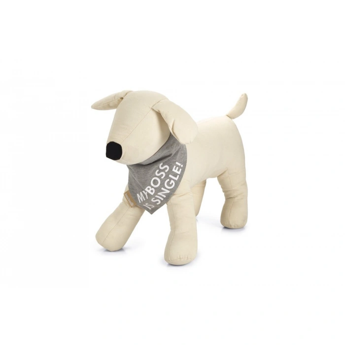 Beeztees Bandana Boyun Tasması Gri 22*12 Cm Small