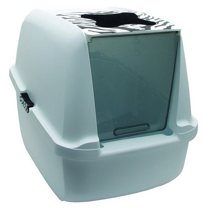 Catit Kapali Tuvalet Kabı Zebra 57X46.5X39 Cm