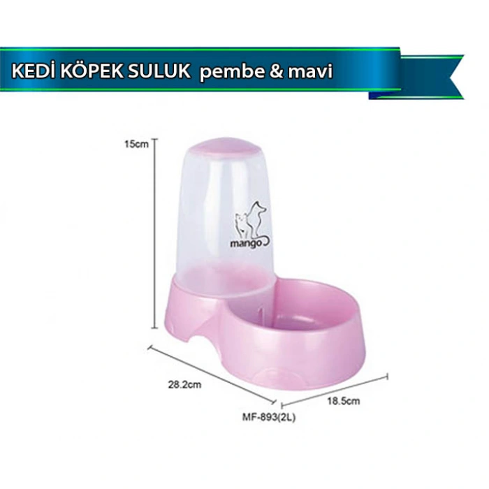 Dophin Kedi Köpek Suluk Pembe-mavi