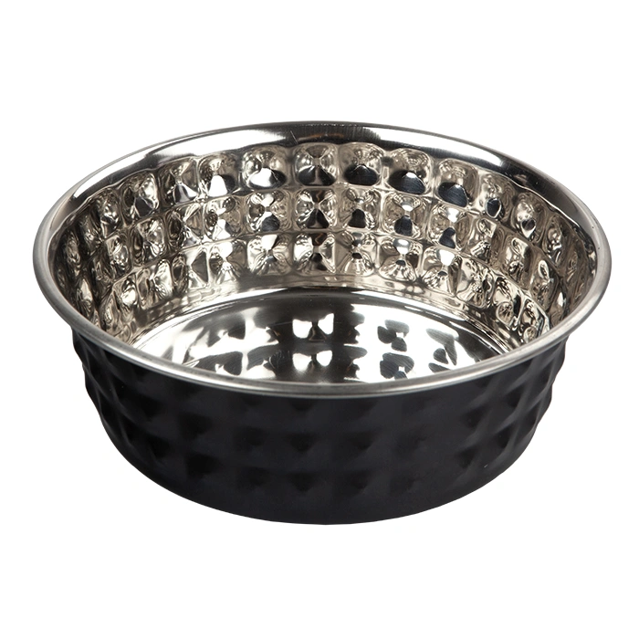 Hdep(C) 17 Oz İşlemeli Metal Mama-Su Kabı Ø 11 Cm