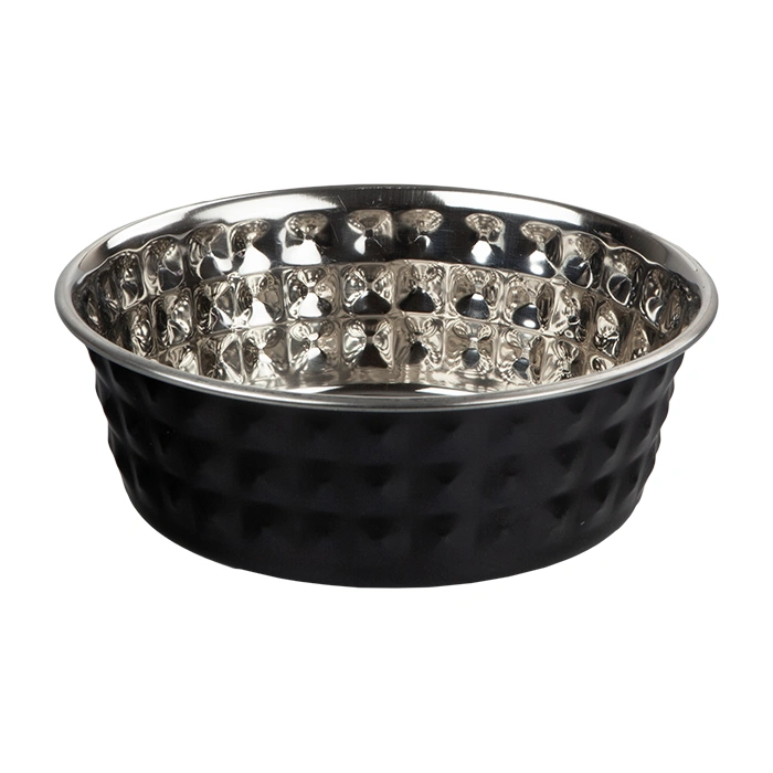 Hdep(C) 17 Oz İşlemeli Metal Mama-Su Kabı Ø 11 Cm