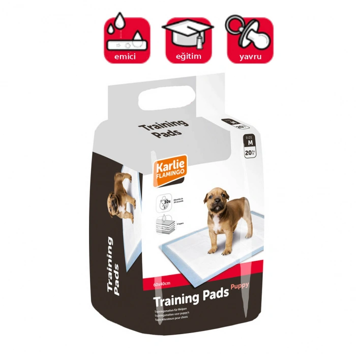 Karlıe Yavru Köpek Çiş Pedi M 60x40 Cm 20li