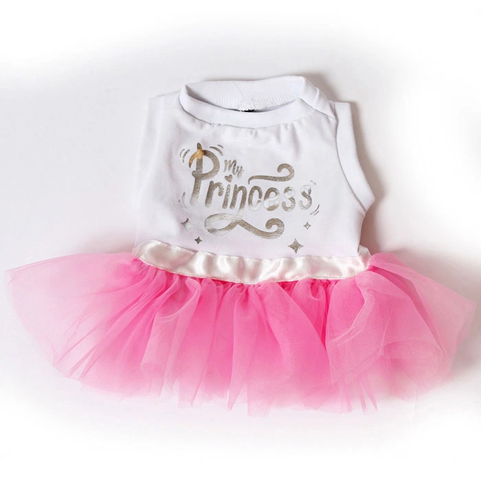 Prenses Baskılı Tütü Elbise - Pembe S,M,L,XL,XXL