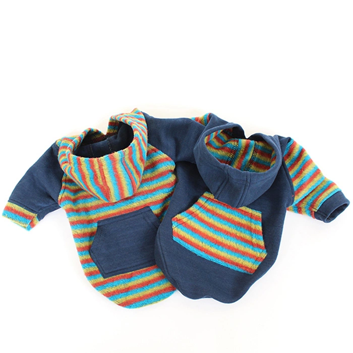 Rainbow Çizgili Kapüşonlu Sweatshirt - Renkli S,M,