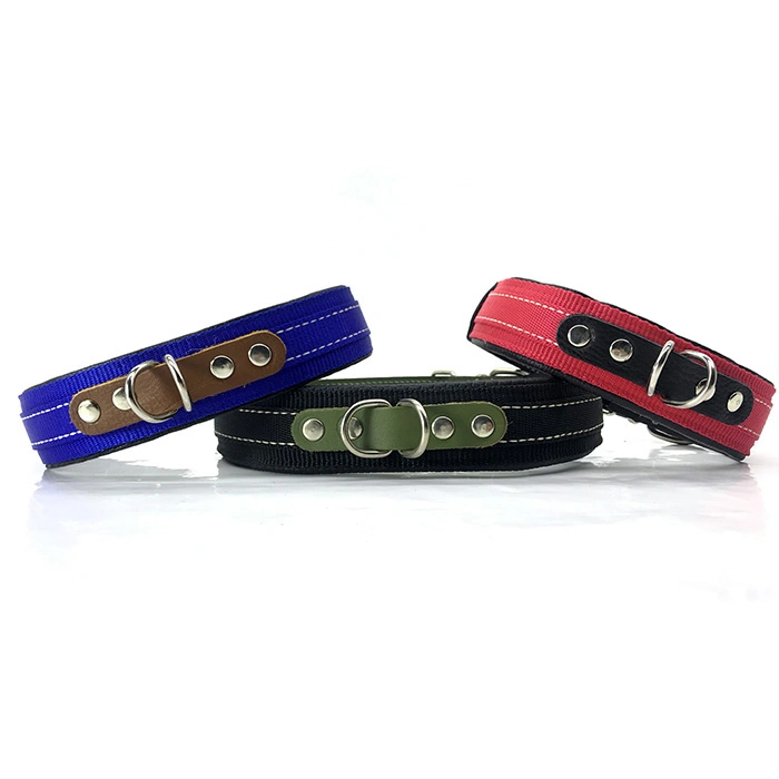 S-901 Deri Uçlu Ortadan Çift Halkalı Boyun Tasması