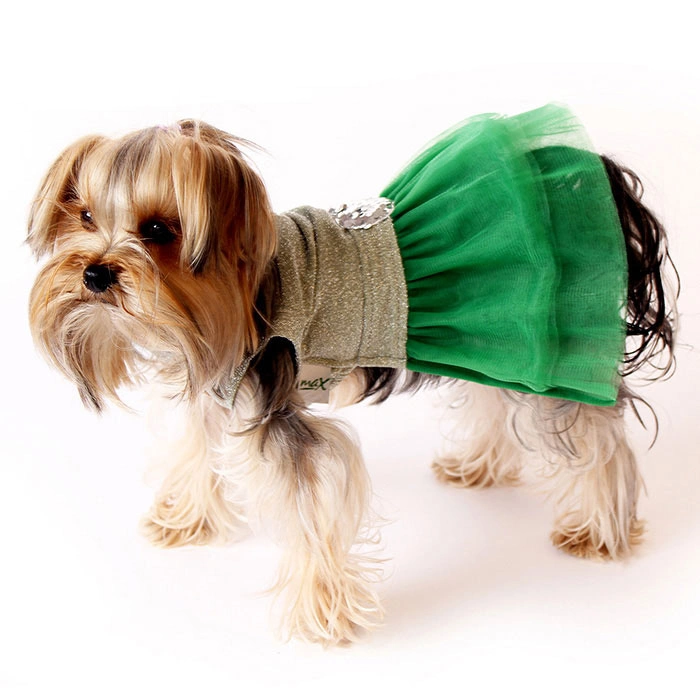 Simli Tütü Elbise - Yeşil S,M,L,XL,XXL