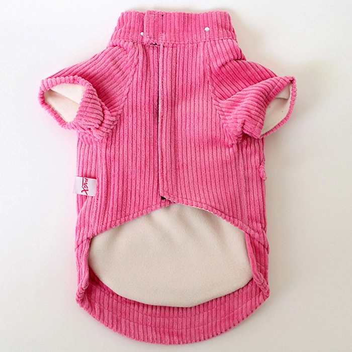 Sırt Fermuarlı Kadife Ceket - Pembe XS,S,M,L,XL,XX