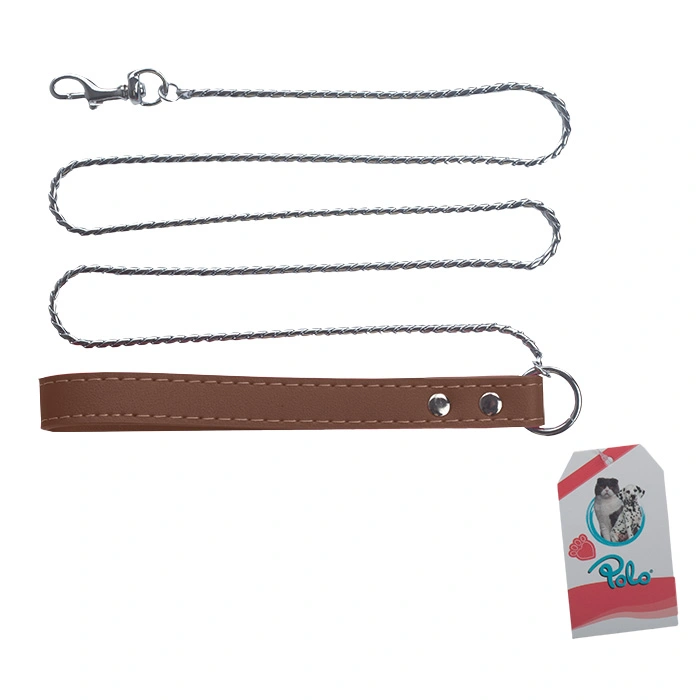 SL106-C Deri Saplı Zincir Uzatma Silver 120Cm X 4,