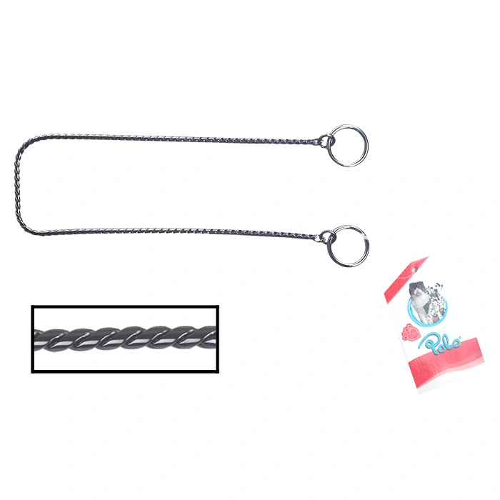 SL205-C Tekli Zincir Boğma Tasma Black 3.0Mm*40Cm