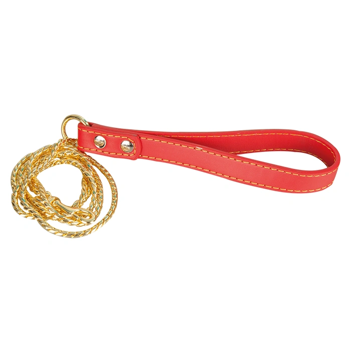 Snake-1 Deri Saplı Zincir Uzatma Gold 120Cm X 2,0M