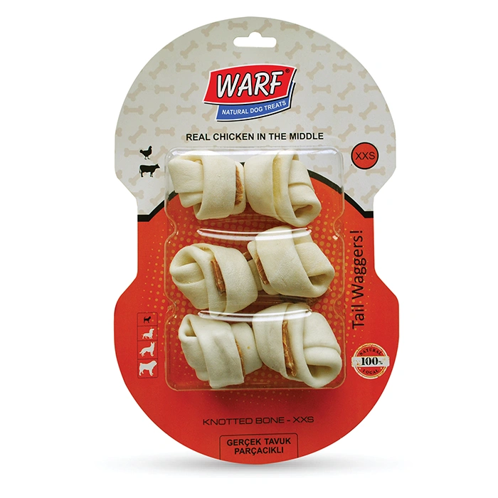 Warf Tavuklu Düğüm Kemik 12,5 Cm - 3Lü