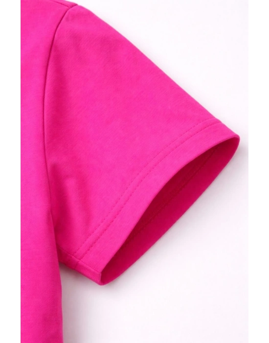 Genç Erkek Çocuk V Yaka Tişört Model - Pembe