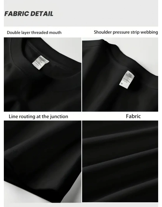 Kadın T-Shirt Bisiklet Yaka Kısa kol Baskılı Tişört - Siyah