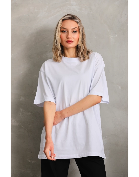 Sade Basic Oversize Tişört Kadın