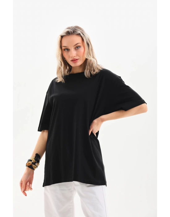 Sade Basic Oversize Tişört Kadın