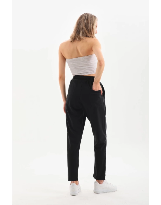 Toptan Jogger Pantolon - Önü Pileli ve Düz Reşme Paça