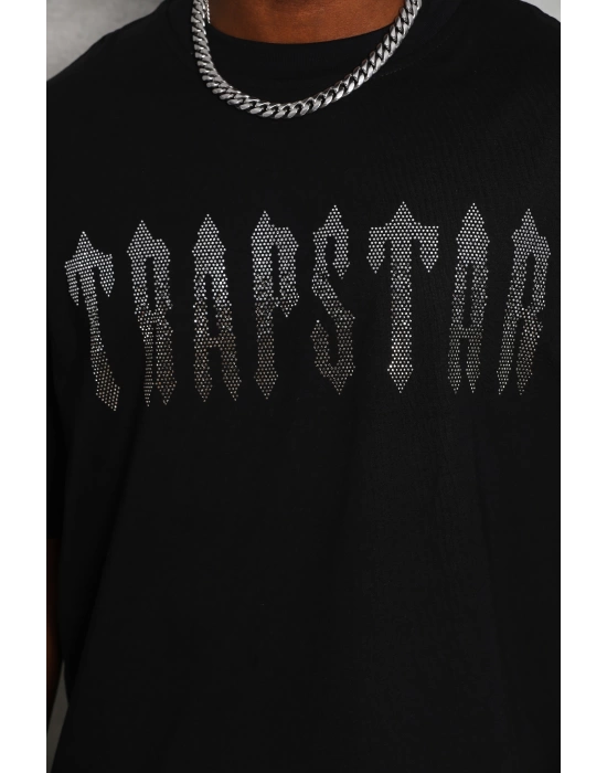 Toptan Oversize Taşlı Tişört - Trapstar