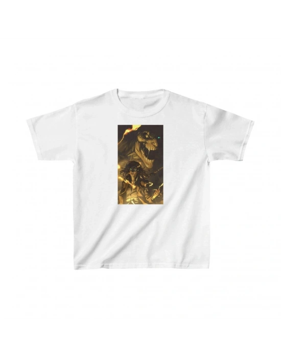 Unisex Çocuk Baskılı T-Shirt - Beyaz