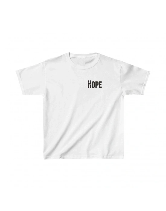 Unisex Çocuk Baskılı T-Shirt - Beyaz