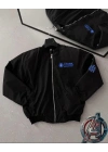 ERKEK Stark Industries Siyah Bomber Mont Fermuarlı Cepli Uzun Kollu Kapitone - Siyah
