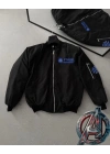 ERKEK Stark Industries Siyah Bomber Mont Fermuarlı Cepli Uzun Kollu Kapitone - Siyah