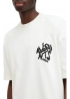Erkek Tişört Baskılı Oversize kısa kol T-Shirt - Beyaz