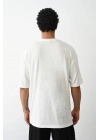 Erkek Tişört Düz Basic Penye Yazlık Bisiklet Yaka Kısa Kol T-Shirt - Beyaz