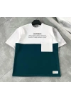 ERKEK Tişört Torba Cepli Parçalı Kısa Kol T-Shirt - Lacivert
