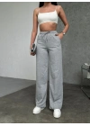 Kadın Basic İki İplik Eşofman Pantolon - Gri