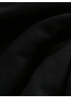 Kadın Baskılı Tişört Kısa Kol Bisiklet Yaka T-shirt - Siyah