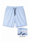 Kadın Deniz Şortu Fermuarlı Cepli File Astarlı Hızlı Kuruyan Premium - Bebek Mavisi