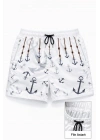 Kadın Deniz Şortu Fermuarlı Cepli File Astarlı Hızlı Kuruyan Premium - Beyaz