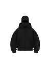 Kadın Samuray Ninja Çift Kapüşonlu Maske Detaylı 3 İplik Hoodie - Siyah