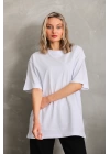 Sade Basic Oversize Tişört Kadın