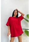 Sade Basic Oversize Tişört Kadın