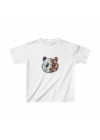 Unisex Çocuk Baskılı T-Shirt - Beyaz