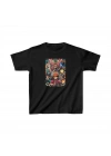 Unisex Çocuk Baskılı T-Shirt - Siyah