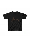 Unisex Çocuk Baskılı T-Shirt - Siyah