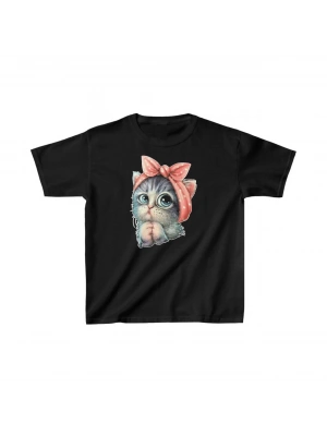 Çocuk Unisex Baskılı T-Shirt - Siyah