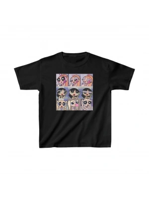 Çocuk Unisex Baskılı T-Shirt - Siyah