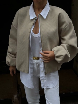 Kadın Kaşe Kaşmir Fermuarlı CEKET - Bej