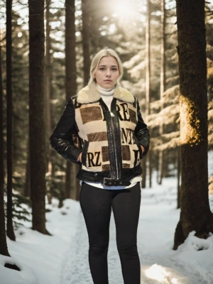 Kadın Premium Doğal Deri Kürk - Siyah