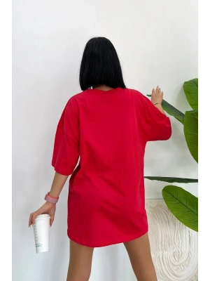 Sade Basic Oversize Tişört Kadın