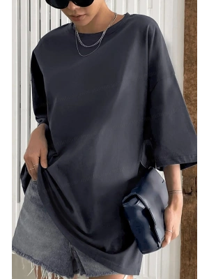 Sade Basic Oversize Tişört Kadın