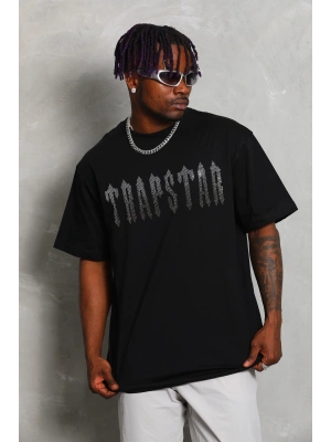 Toptan Oversize Taşlı Tişört - Trapstar