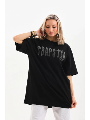 Toptan Oversize Taşlı Tişört - Trapstar  