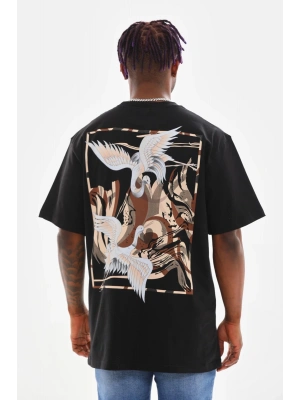 Toptan Oversize Tişört - Arka 2 Leylek