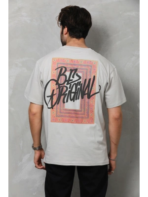 Toptan Oversize Tişört - Be Orijinal Halı Kilim Deseni