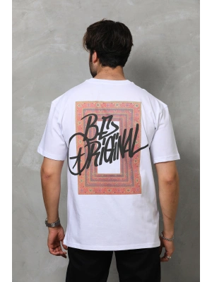 Toptan Oversize Tişört - Be Orijinal Halı Kilim Deseni